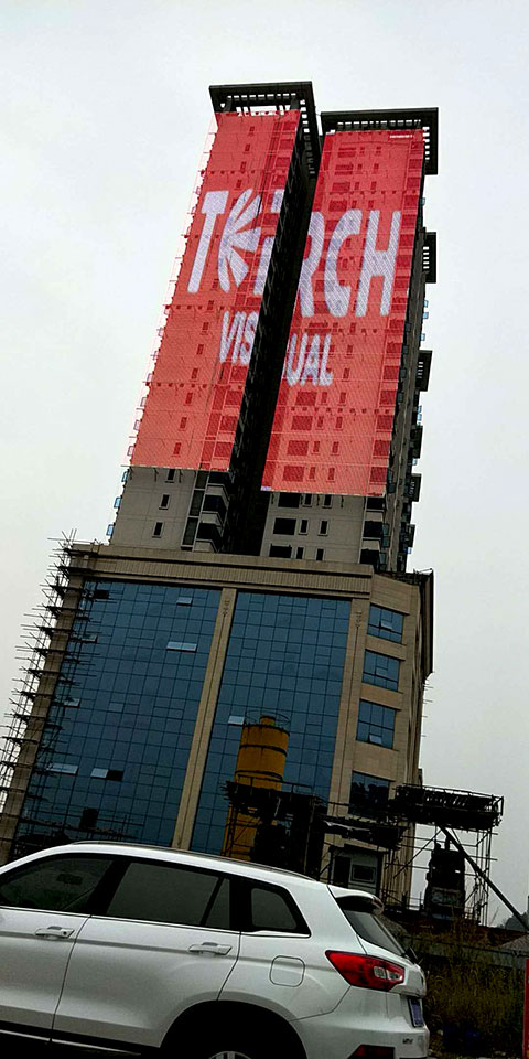 led facade screen project